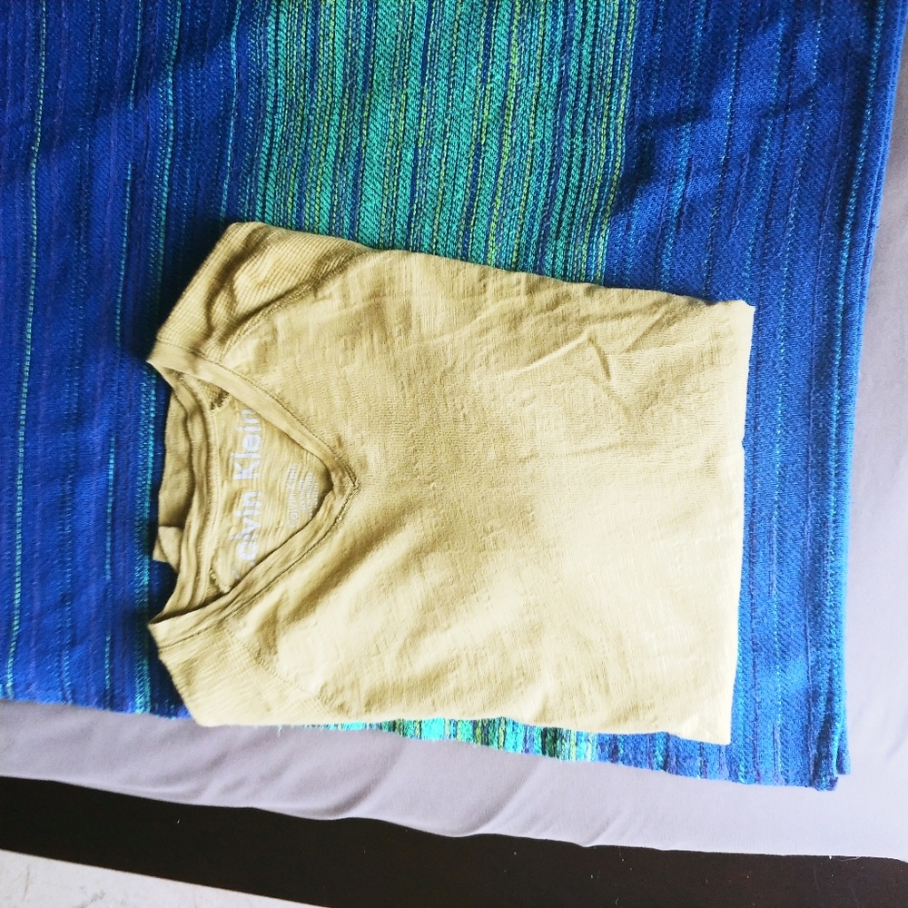 Mens Calvin Klein ribbed t-shirt